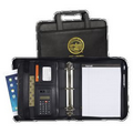 Professional Zipper Binder Padfolio w/ iPad Pocket & Padded Handle